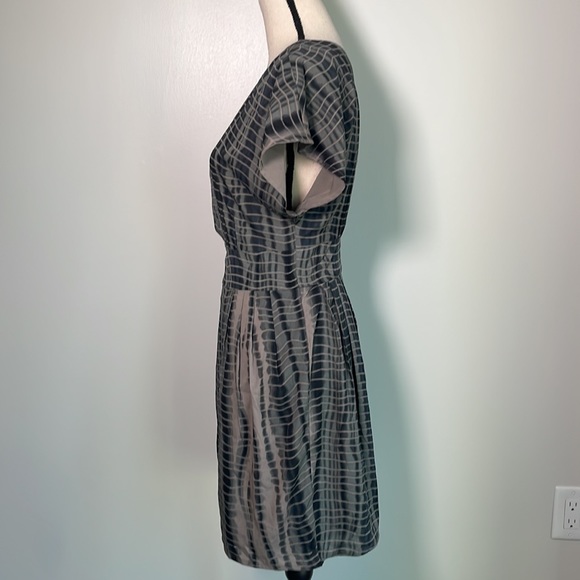 Walter Baker Black Grey Tie Dye One Shoulder Asymmetrical Dress S - Picture 6 of 11